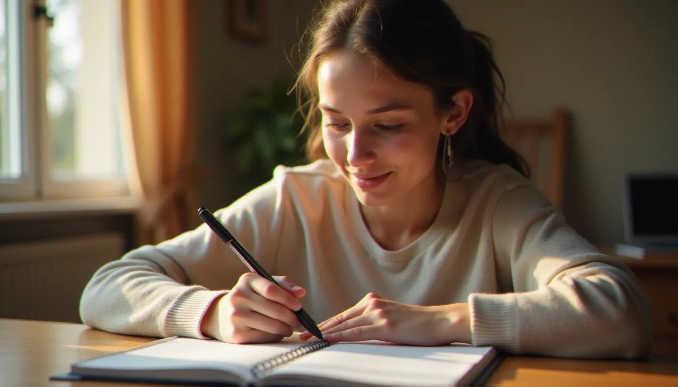 Femme planifiant la date de son frottis gynécologique en dehors de ses règles dans un agenda de santé, pour optimiser la qualité du prélèvement