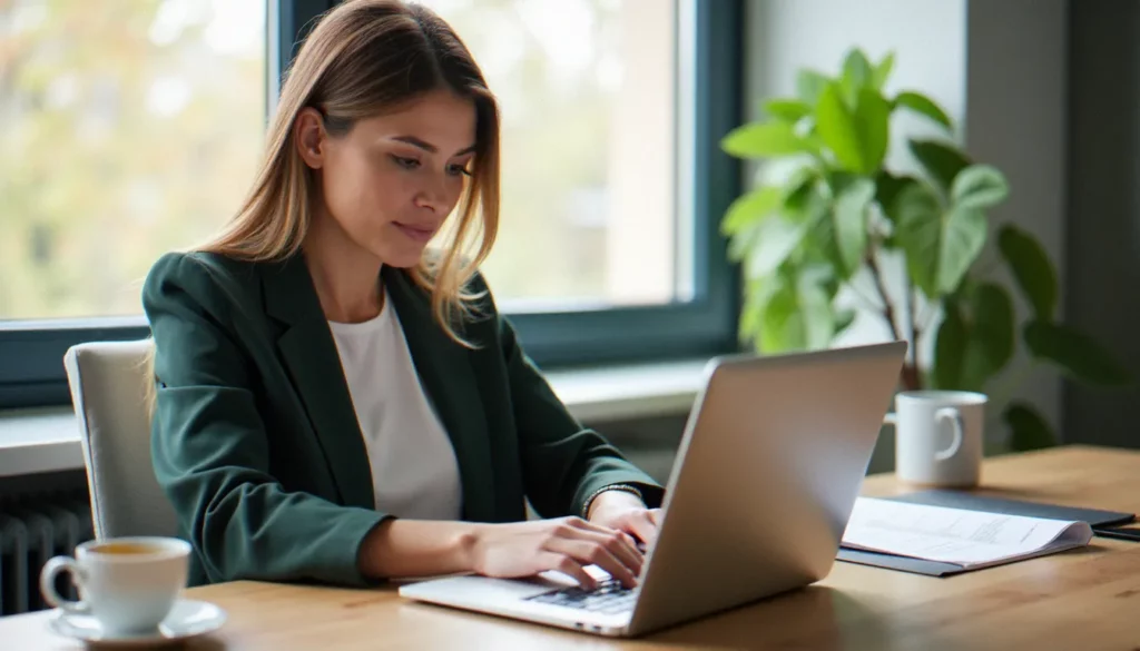 agence de la sante publique du canada featured Femme consultant les ressources de l'agence de la santé publique du Canada sur son ordinateur portable dans un appartement lumineux