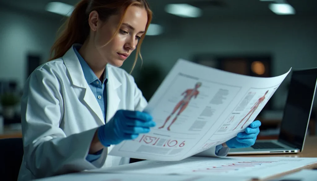 gary schubach featured Chercheuse en blouse blanche consultant des documents scientifiques sur l'anatomie féminine, illustrant les recherches de Gary Schubach sur la sexualité féminine